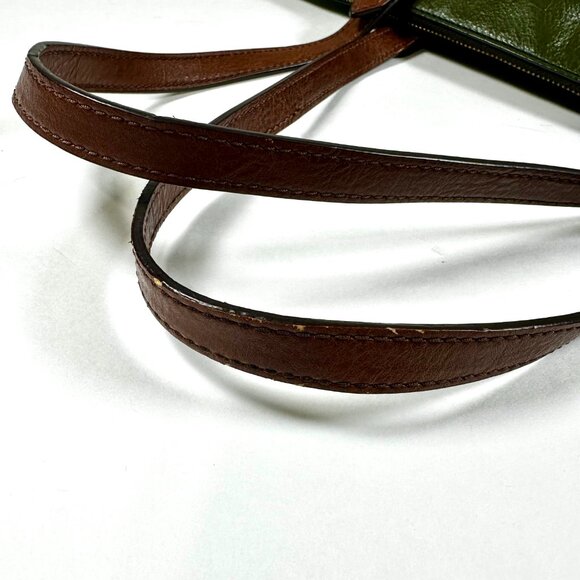 Fossil Classic Two-Tone Green Leather Tote – Genuine Leather – Pre-Owned - Picture 16 of 16